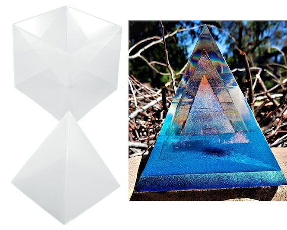 Large Pyramid Resin Silicone Molds for DIY Orgonite Orgone Jewelry