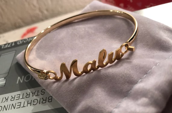 Girlfriend name bracelet clearance