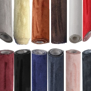 Selbstklebender Stoff, Patch, Stretch Wildleder, Microsuede Stoff, weicher Wildleder Stoff, Halbe Meter, Polsterstoff