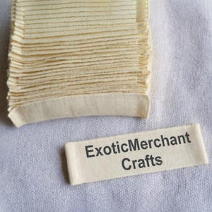 Custom Clothing Labels -  Fabric Sew in Cotton Sew on Labels - Personalized Cloth Tags for Clothes End Fold Cloth Labels Knitting Quilts