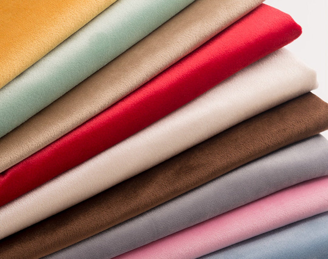 Velvet Upholstery Fabric, Furniture Fabric by the Half Meter Half Yard ...