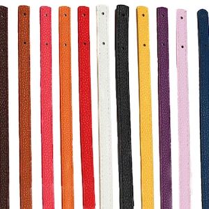 Leather Bag Handle With Hole - Handbag Handles - Punch Hole Ready - PU Leather Handle Purse Handle - DIY Bag Making Accessories Strap