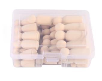 50 muñecos de madera con clavijas - Familia de muñecos de madera sin terminar - Kit de muñecos de madera con clavijas en blanco - Muñeca de madera con clavija al por mayor - Materiales para manualidades DIY
