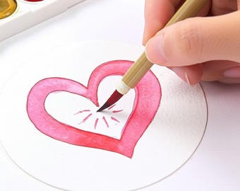 20 Paper for Round Watercolor Paper Art Calligraphy Paper Drawing Sketching Painting Paperboard Paper Board Vegan Calligraphy Cardstock