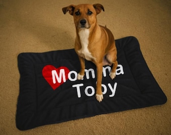 Custom Dog Bed - Personalized Dog Bed - Rectangle Flat Bed - Custom Picture Logo - Design Your Own - Dog Mat - Dog Lover Gift Furniture