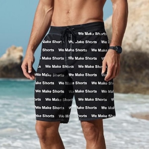 Custom Swimming Shorts  Men Swimwear Personalized Men Bathing Suit  Beach Shorts Face Swim Trunk Party  Vacation Father&#39;s Day Gift for Dad