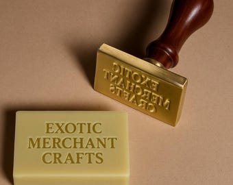 Custom Soap Stamp, Personalized Stamp for Soap Makers, Brass Soap Stamp, Soap Mold, Custom Made Soap Stamper, Soap Supplies, Logo Soap Stamp