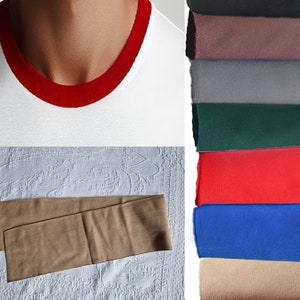 Ribbing For Collar, Cuffs, Hoodies, Sweatshirts and T-shirts, Pajama Ribbing, Rib Knit Trim Cuffing Fabric, Hem Neck Band, Garment