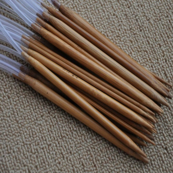 18 Pcs/set 40cm Circular Wood Knitting Needles Crochet Needle Set