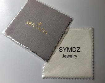 300 Pcs Personalized Lens Cleaning Cloth For Glasses Camera Phone Screen Monitor Tablet Jewelry - Logo Tarnish Remover Microfiber Cloth