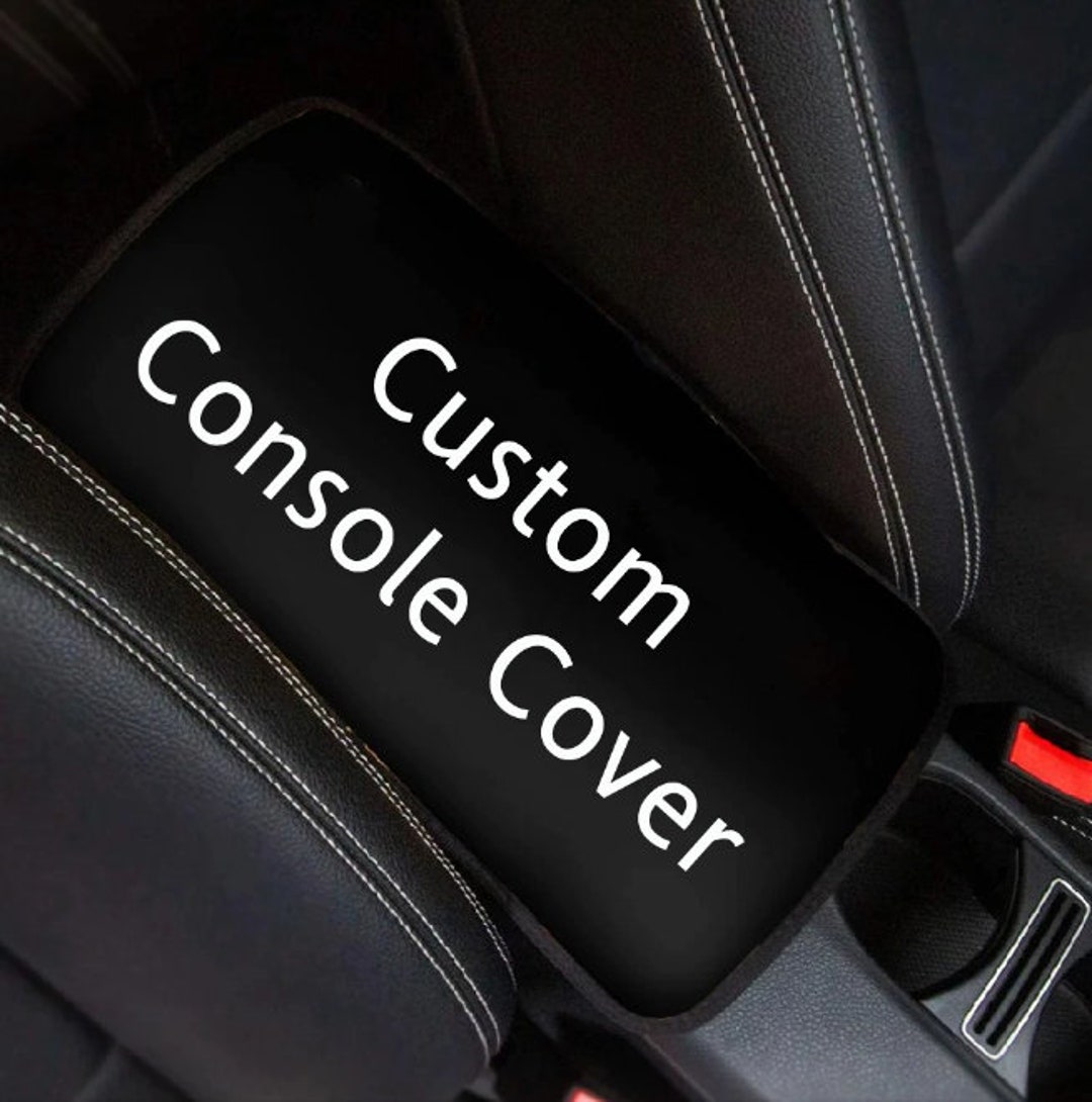 Custom Car Console Cover, Personalized Console Cover, Your Design Cover