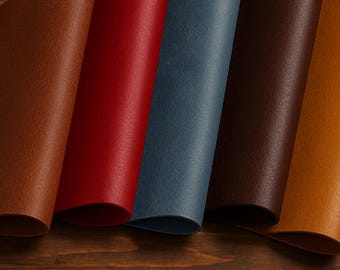 PU Leather Fabric - Scrap Upholstery Leather Pieces - Sythetic Leaher Book Cover, Bag Wallet Making, Jewelry Making - Scraps for Crafting