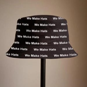 Customized Bucket Hat, Personalized Bucket Hat, All Over Print Fisherman's Hat, Custom Logo Text, Sun Hat, Summer Hat, Unisex Gift