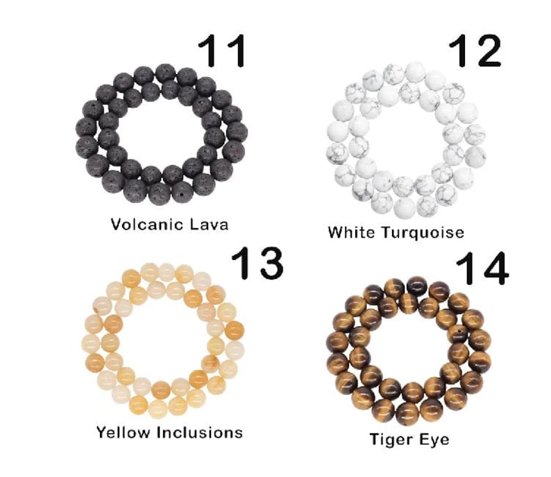 Natural Stone Beads - Bracelet Making Kit - Round Loose Gemstone Beads Lot For Jewelry Making Bracelet and Jewelry 4 mm 6 mm 8 mm 10mm DIY image 6