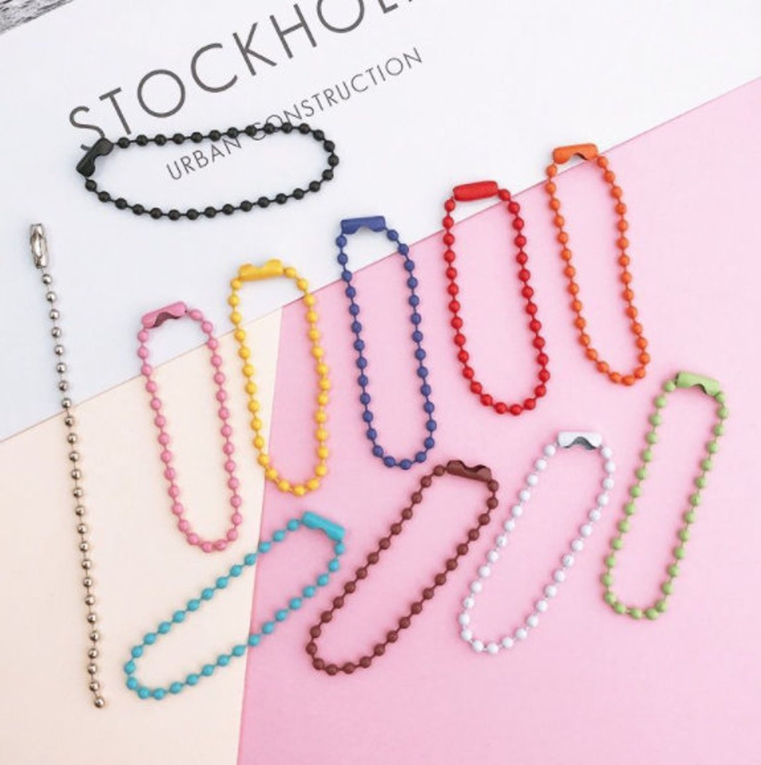 Ball Chain Necklace - Bar Ball Chain Military Tag Necklace
