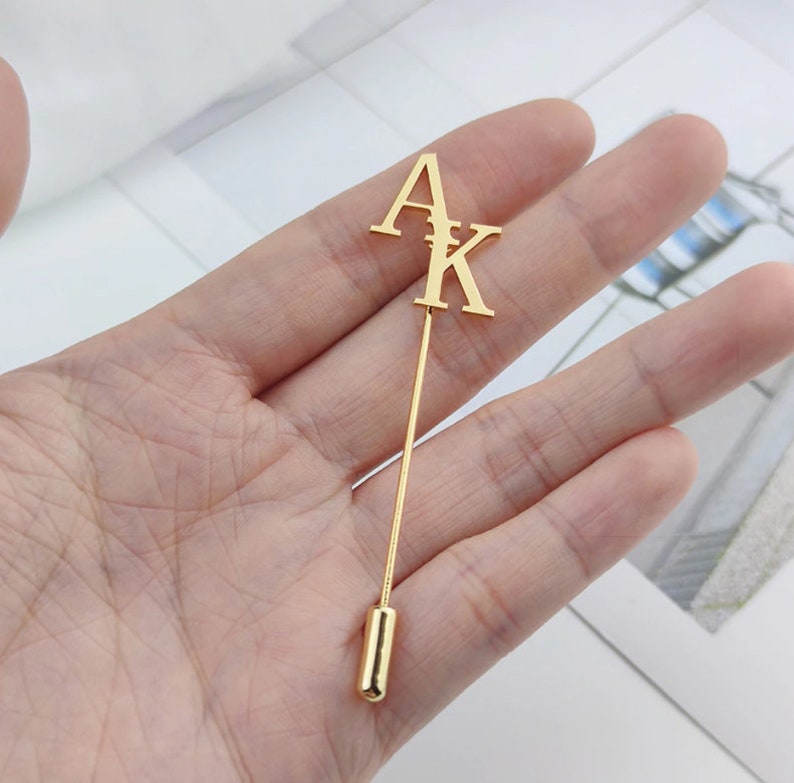 Custom Name Lapel Pins Personalized Initial Lapel Pin Etsy