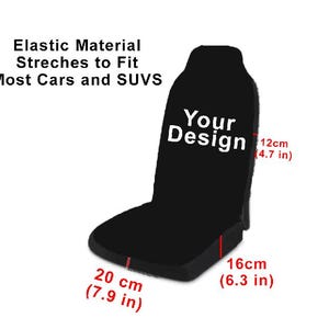 Custom Car Seat Cover, Car Seat Cover, Personalized Seat Cover, Create Your Own Car Seat Cover Your Photo Picture Image Design Birthday Gift image 4
