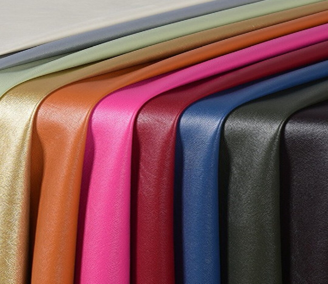 Soft PU Leather Fabric by the Yard by the Meter Sythetic Leather for