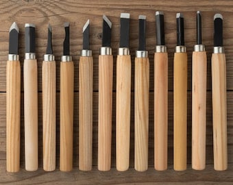 Träsnideri, snidare, handmejsel, knivsats, mini-träbearbetningsskölpar, perfekt för detaljer och grundläggande gravyr, skulptur, snickeriverktyg