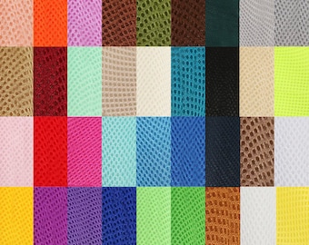 3 Layer Mesh Fabric, Solid Color 3D Mesh Fabric, Fabric by the Yard by the Meter, Fabric for Furniture, Backback, Totes, Wallets, Chairs Net