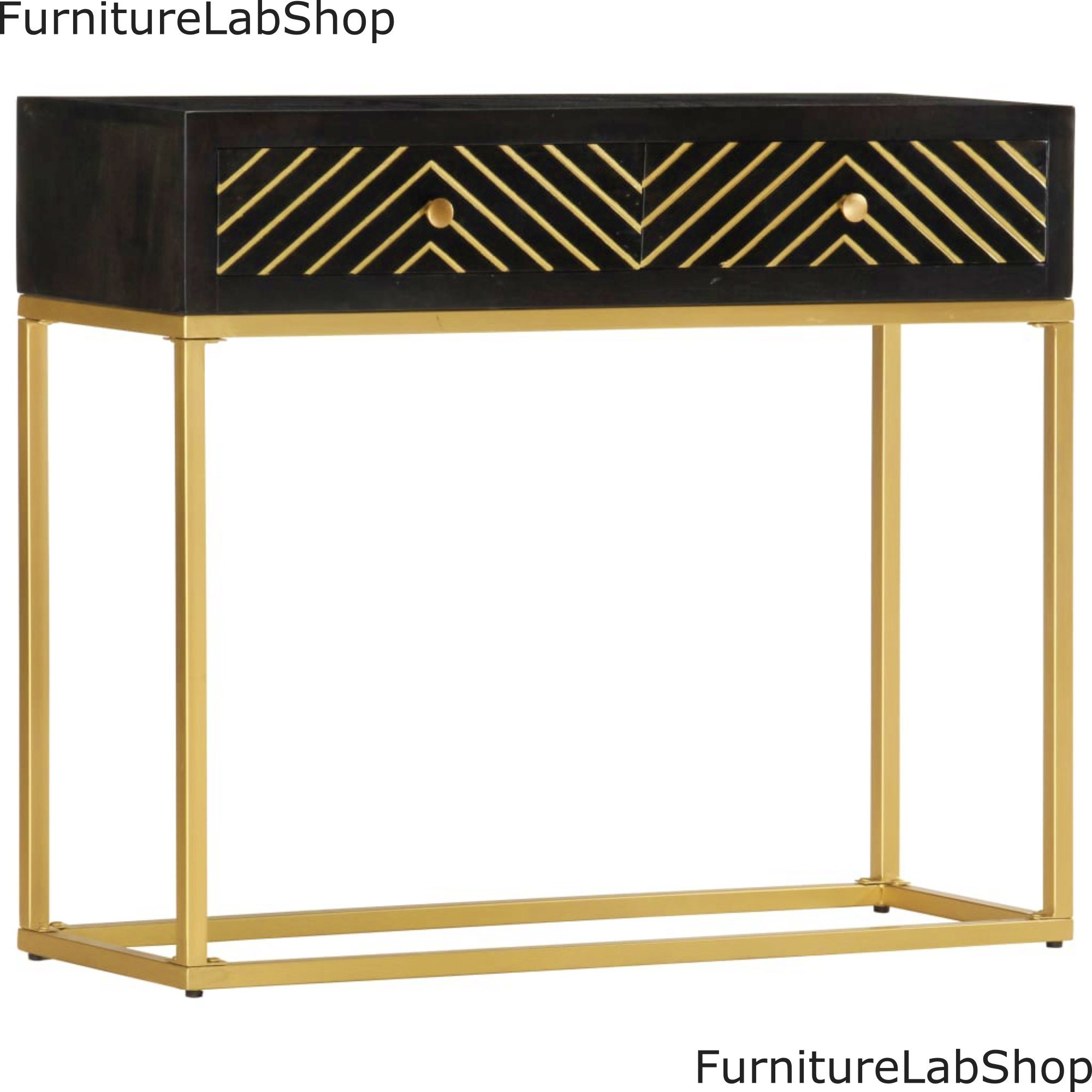 Narrow Console Table Solid Wood Hallway Storage Unit Colonial Etsy UK