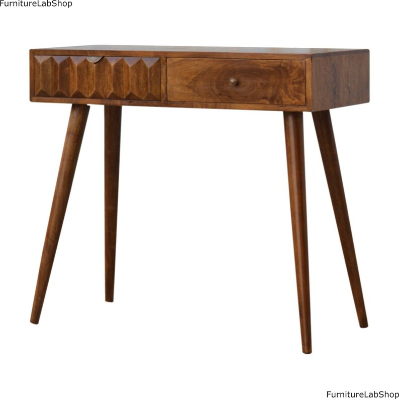 Slim Hallway Console Table Solid Wood Living Room Sofa Side Etsy UK