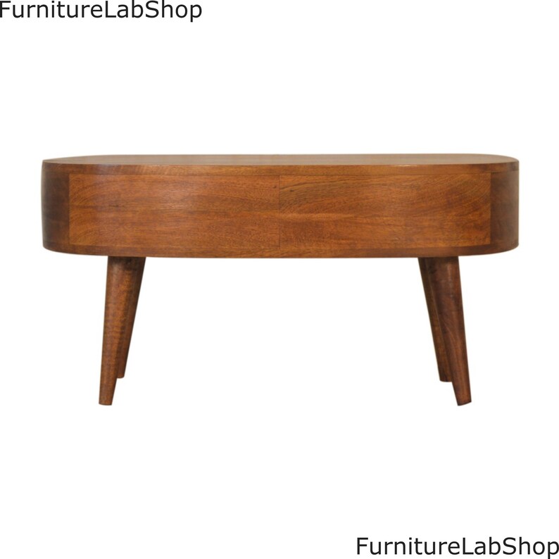 Retro Coffee Table Solid Wood Mid Century Lounge Sofa End Unit Etsy