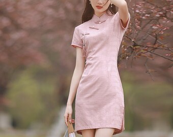 pink qipao