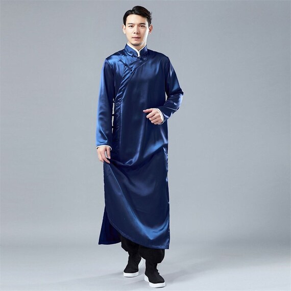 Buy 7Fairy Women's VTG Navy Long Chinese Evening Dress Cheongsam Qipao Size  4 US at Amazon.in