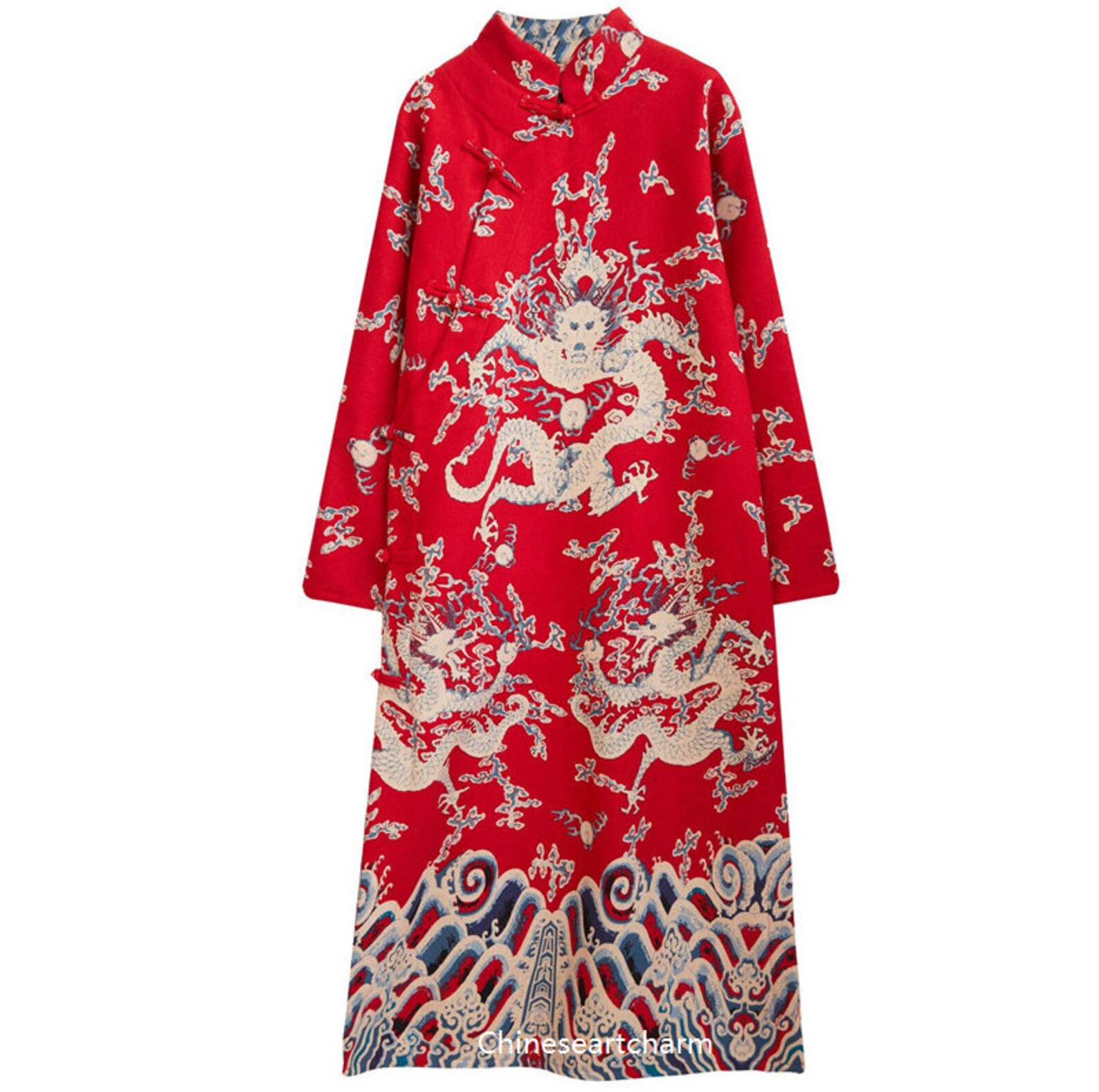 Traditional Chinese Men's Coat retro Men's Robe Etsy