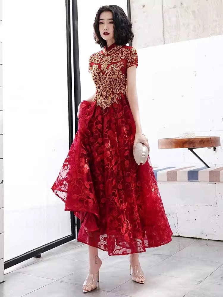 Plus size chinese dresses cheap uk