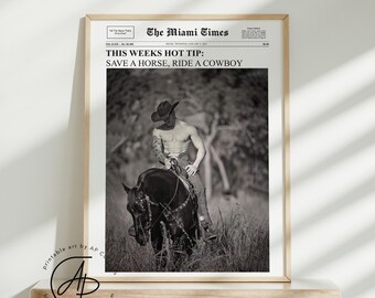 The Times: Save a Horse, Ride a Cowboy | Magazine Cover | Digital Download