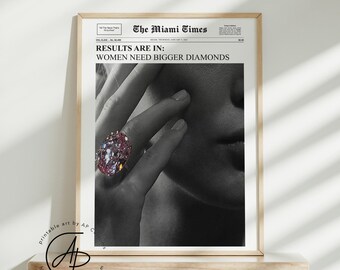 The Times: Women Need Bigger Diamonds | Magazine Cover | Digital Download