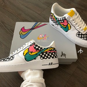 Ah love love loving these custom Louis Vuitton inspired Air Force ones!!!  And they're under $210!!!!!