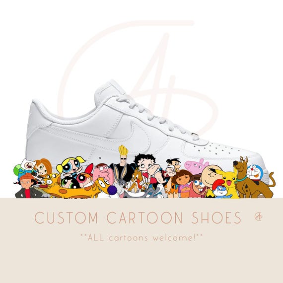 Cartoon Character Custom Air Force 1 - Etsy