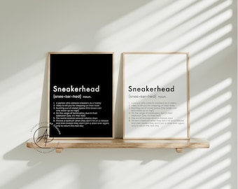 Sneakerhead Definition | Sneaker Art | DIGITAL DOWNLOAD