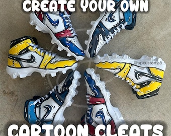Custom Cartoon Cleats