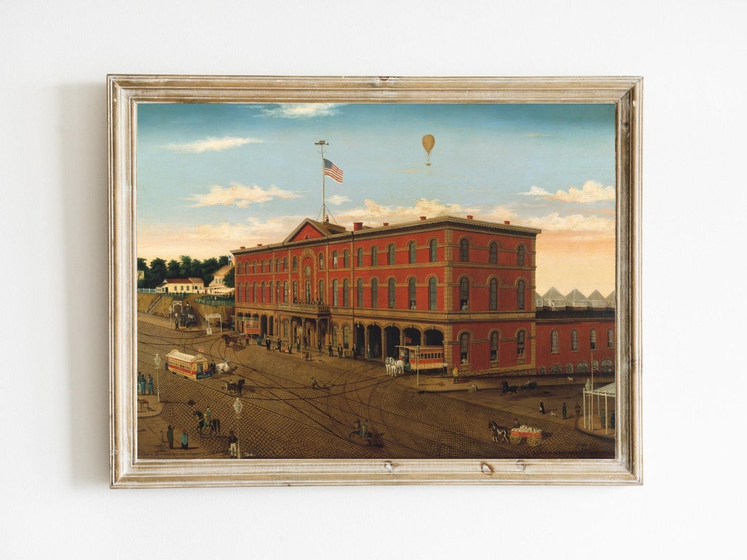 The Third Avenue Railroad Depot by William H. Schenck Printable Vintage