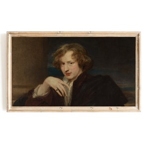 Anthony van Dyck Samsung Frame TV-kunst | Donkere Academia TV-kunst | Gember heer schilderij | Portret van de mens | Homoseksuele mannelijke tv-kunst | Queer TV-kunst