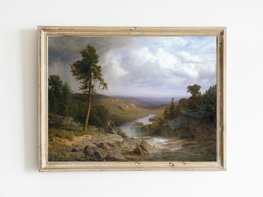 Tennessee Mountains by Alexander H. Wyant Printable Vintage Rustic