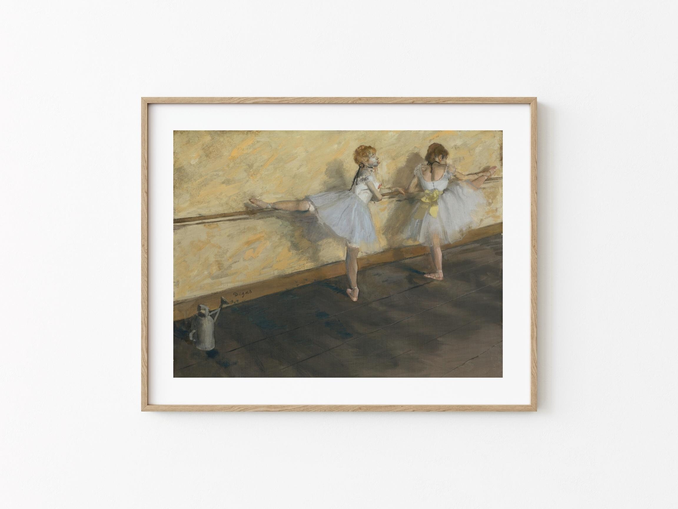 エドガー・ドガ作「バーで練習するダンサーたち」印刷可能