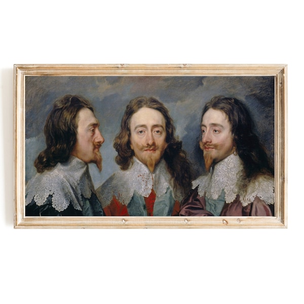 Charles I, King of United Kingdom by Anthony Van Dyck Samsung TV Art | British Royalty | Royal Family TV Art | Royalcore | European History