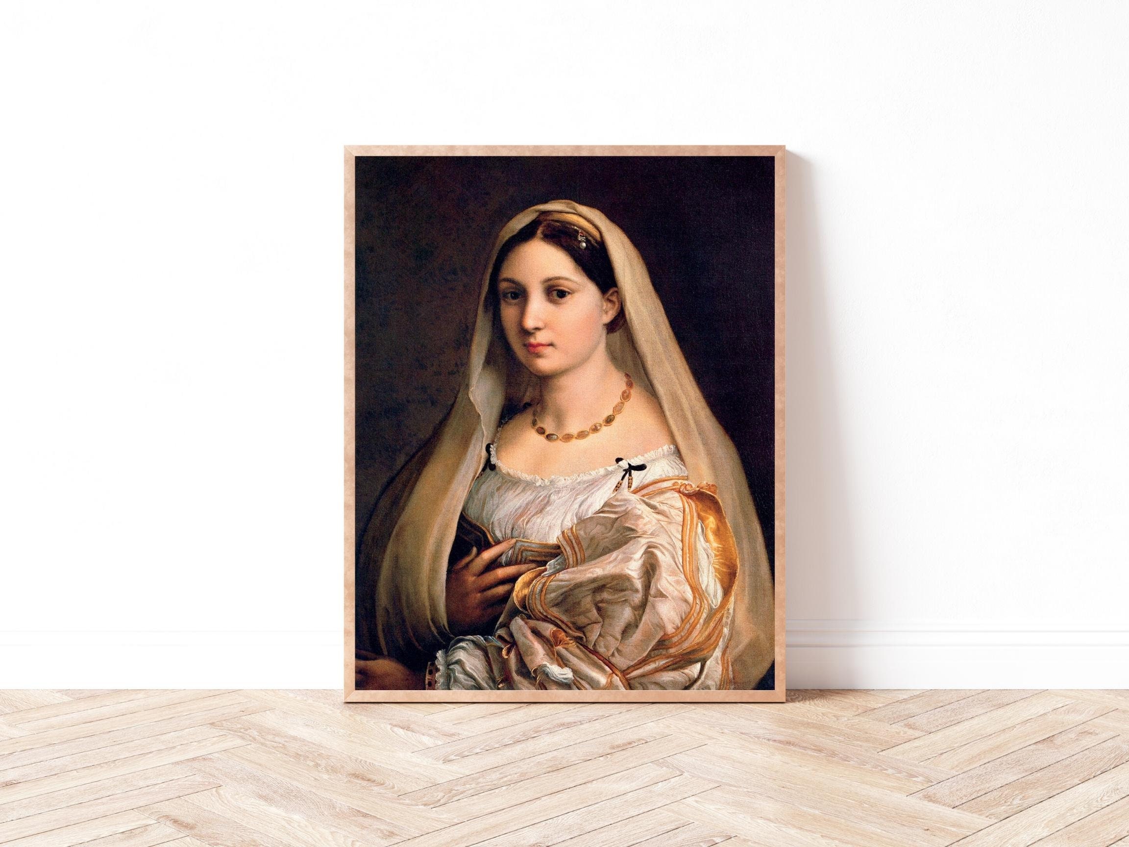 Woman With a Veil (la Donna Velata) by Raphael Printable | 16th