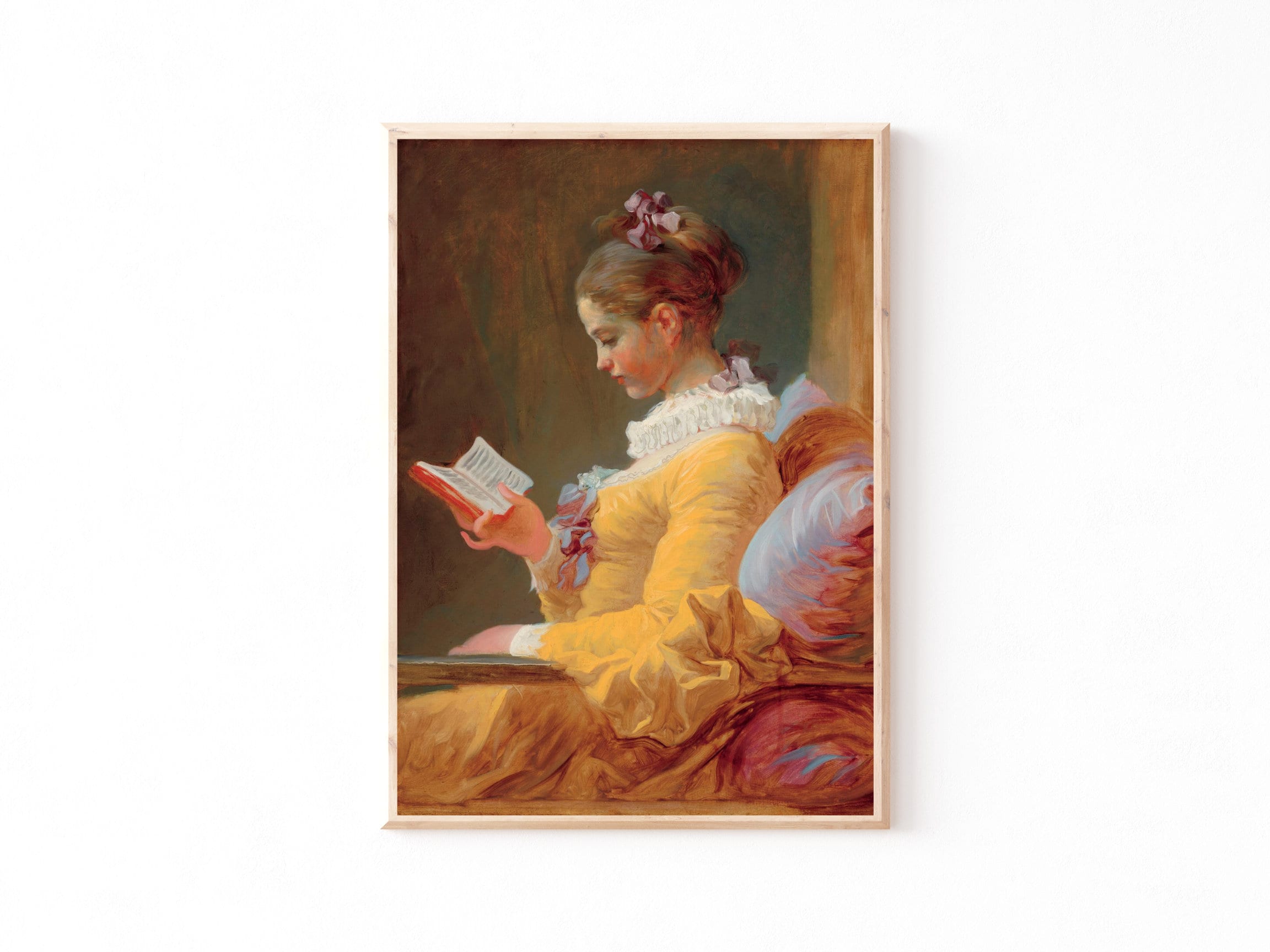 読書する少女 フナゴナール ジャン・オノレ・フラゴナール作「読書する