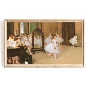 The Dancing Class by Edgar Degas Samsung Frame TV Art | Famous French Painting | Vintage Ballerina | French Impressionist Art for Frame TV