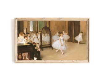 The Dancing Class by Edgar Degas Samsung Frame TV Art | Famous French Painting | Vintage Ballerina | French Impressionist Art for Frame TV
