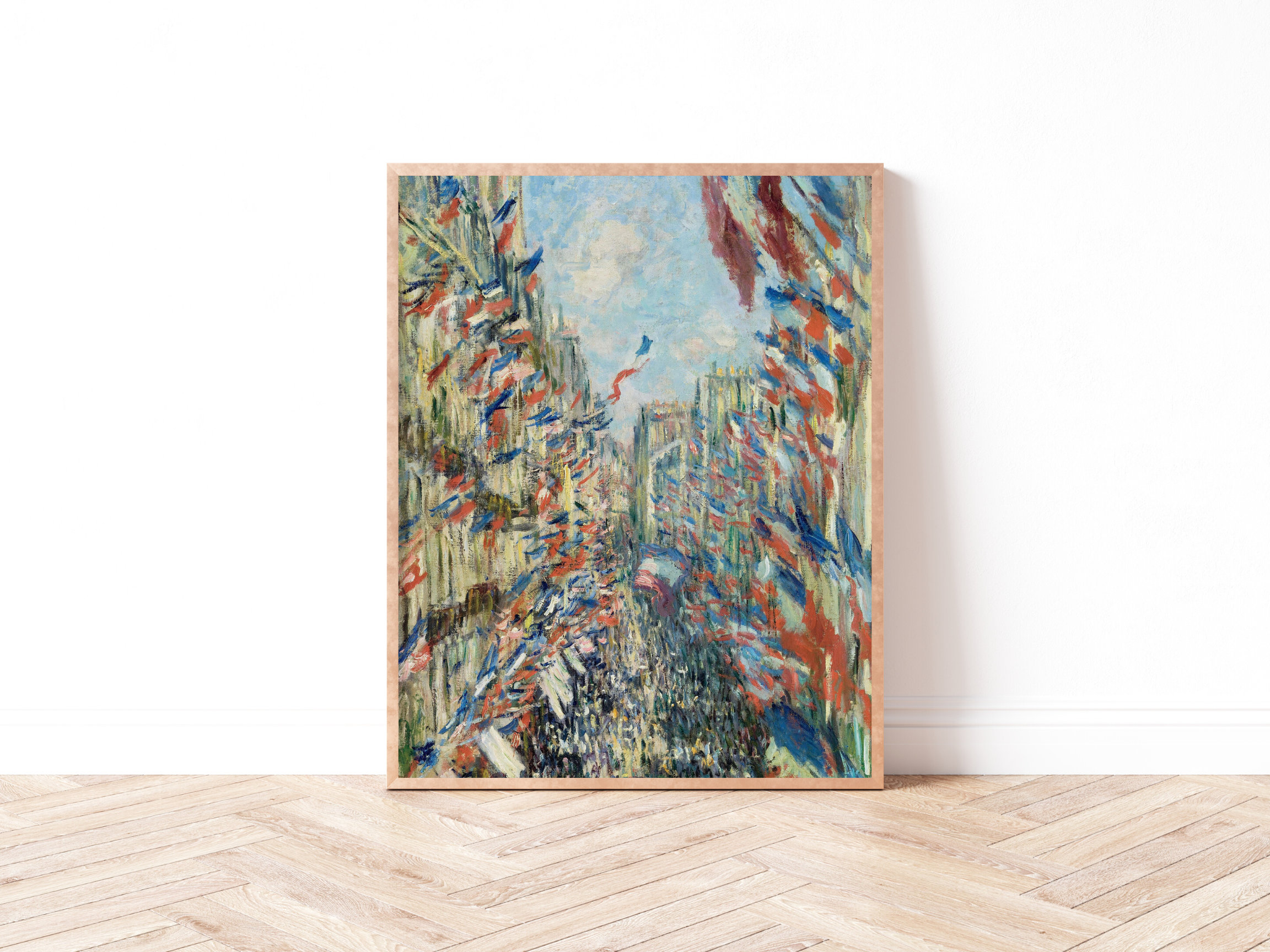 クロード・モネ - パリのモントルグイユ通り（印刷可能） | パリの