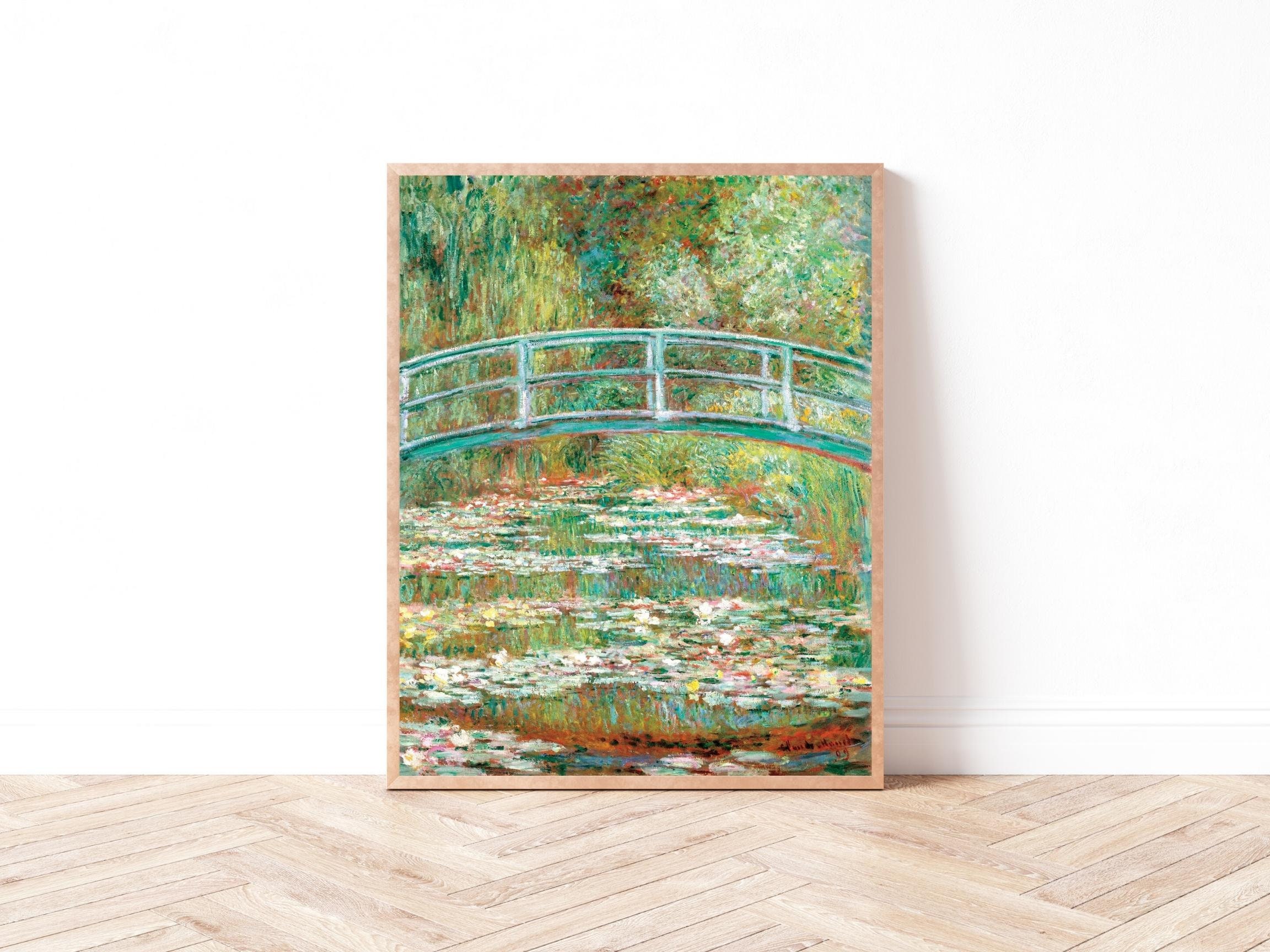 Claude Monet Bridge Over a Pond of Water Lilies Printable Vintage