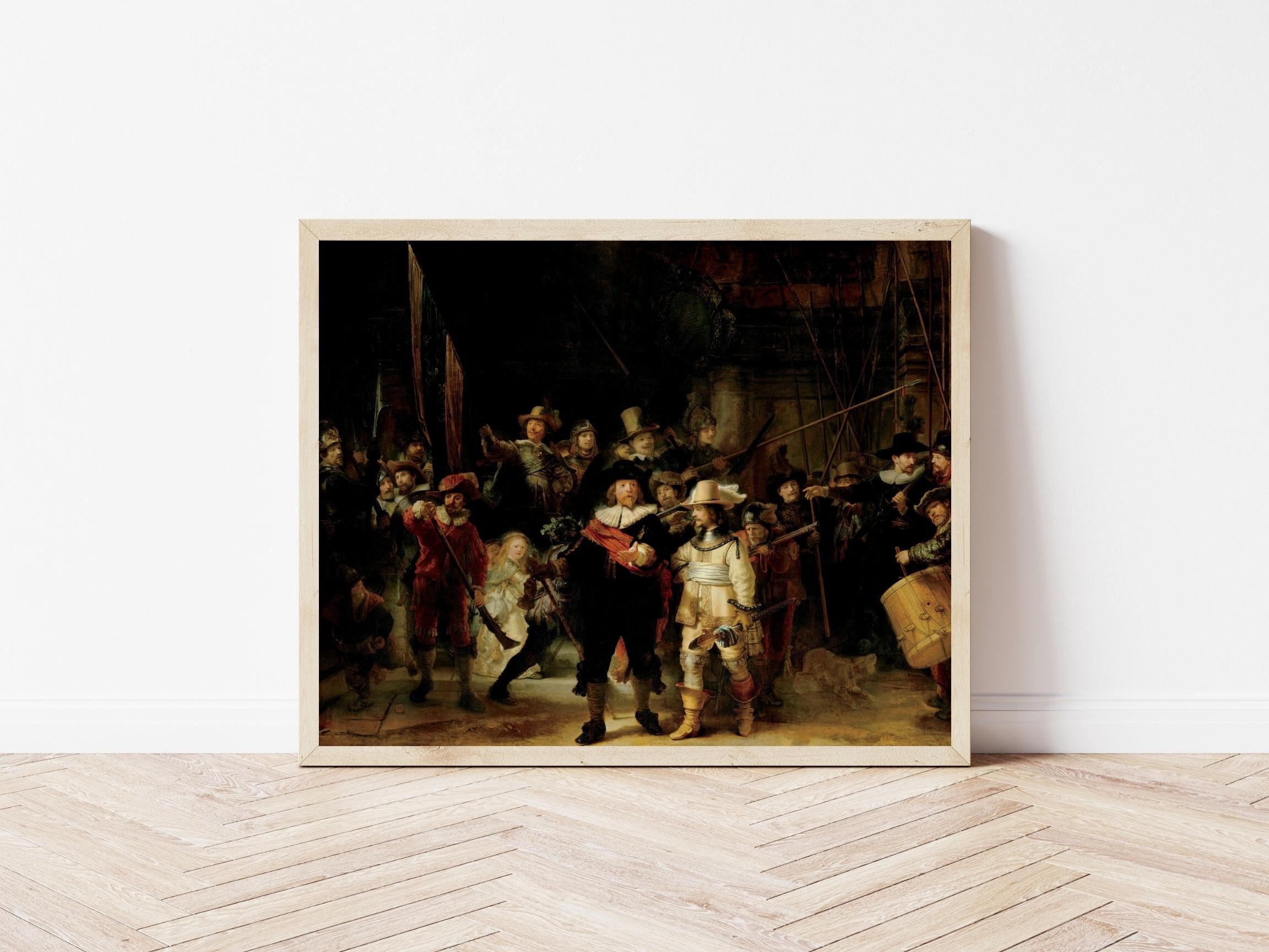 レンブラント・ファン・レイン - 夜警 印刷可能 | 17世紀オランダ美術