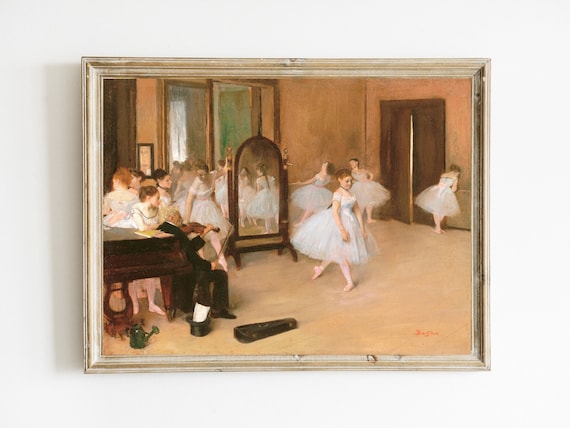 エドガー・ドガ作「ダンス教室」印刷可能 | 18世紀美術